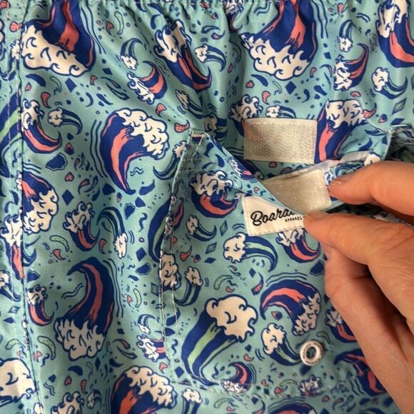 Boardies Men’s Swim Trunks – Wave Pattern, Size Large - Picture 6 of 11